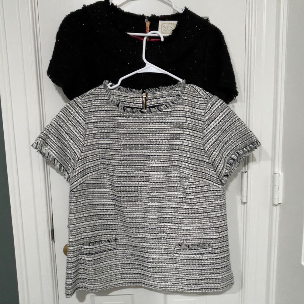 NWOT Sail to Sable Wollman Rink Tweed Tops Shirts M Medium New w/o Tags